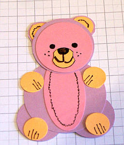 teddy bear with paper