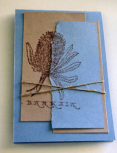 Easter greeting card made with wildflower stamp set