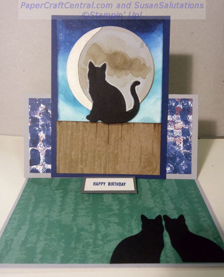 Cat Punch Easel Card