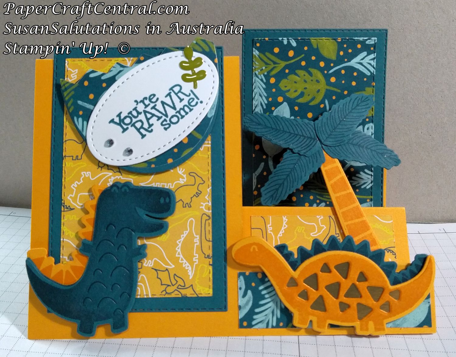 Dino Days Stair Step Card