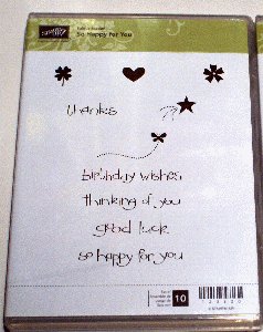 Clear Mount Stamp Set "So Happy For You"
