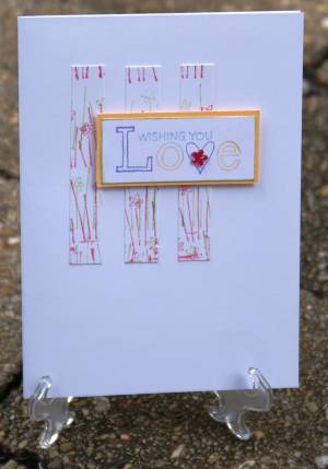 love greeting card, romantic greeting cards, stamping, papercraft