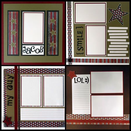 Stampin' Up! Pick a Pattern Scrapbook Page